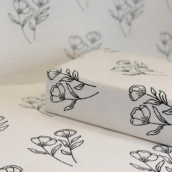 Floral wrapping paper