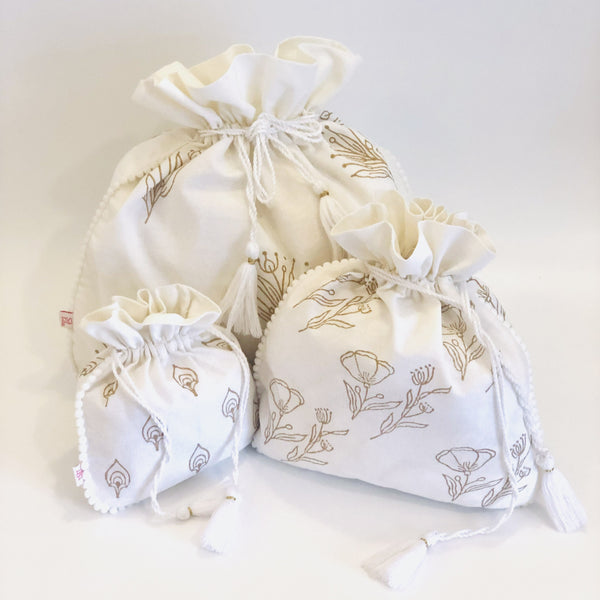 Block Printed Gift Pouches