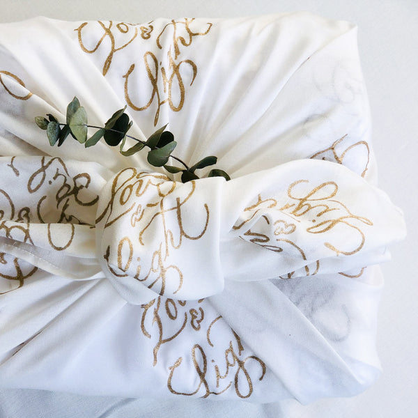 Calligraphy Fabric Wrapping
