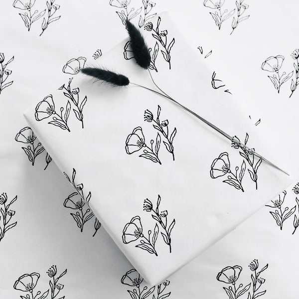 Floral wrapping paper