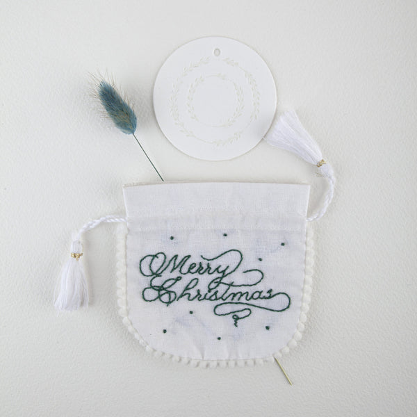 Hand embroidered  calligraphy Pouches