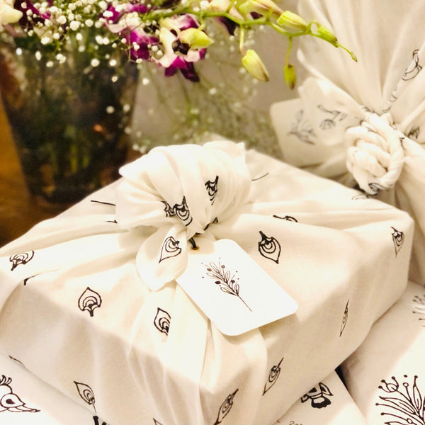 Floral Fabric Wrapping